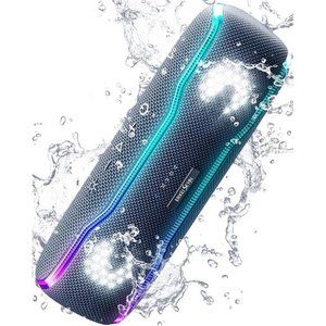 Portable BluetoothSpeaker,IPX7 WaterproofWireless Speaker with Colorful Flashing